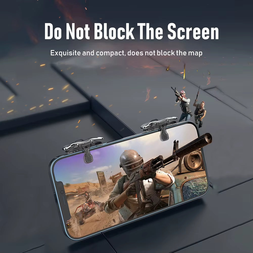 X8 Mobile Game Trigger for PUBG Phone Gaming 6 Finger Trigger Sensitive Shoot Phone Game Trigger L1 R1 Aim Keys Game Controller