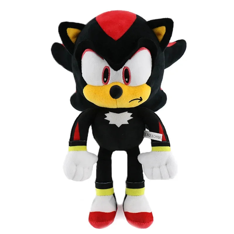 30CM High Quality Sonic Plush Toy the Hedgehog Sonic Knuckles Tails Cute Cartoon Soft Stuffed Doll Birthday Gift for Children