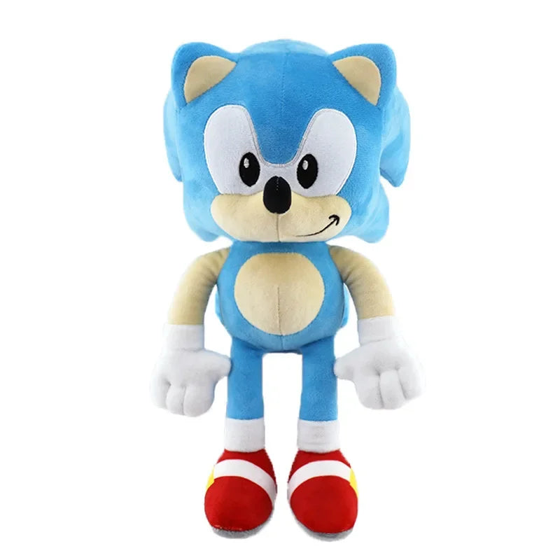 30CM High Quality Sonic Plush Toy the Hedgehog Sonic Knuckles Tails Cute Cartoon Soft Stuffed Doll Birthday Gift for Children