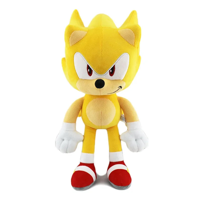 30CM High Quality Sonic Plush Toy the Hedgehog Sonic Knuckles Tails Cute Cartoon Soft Stuffed Doll Birthday Gift for Children
