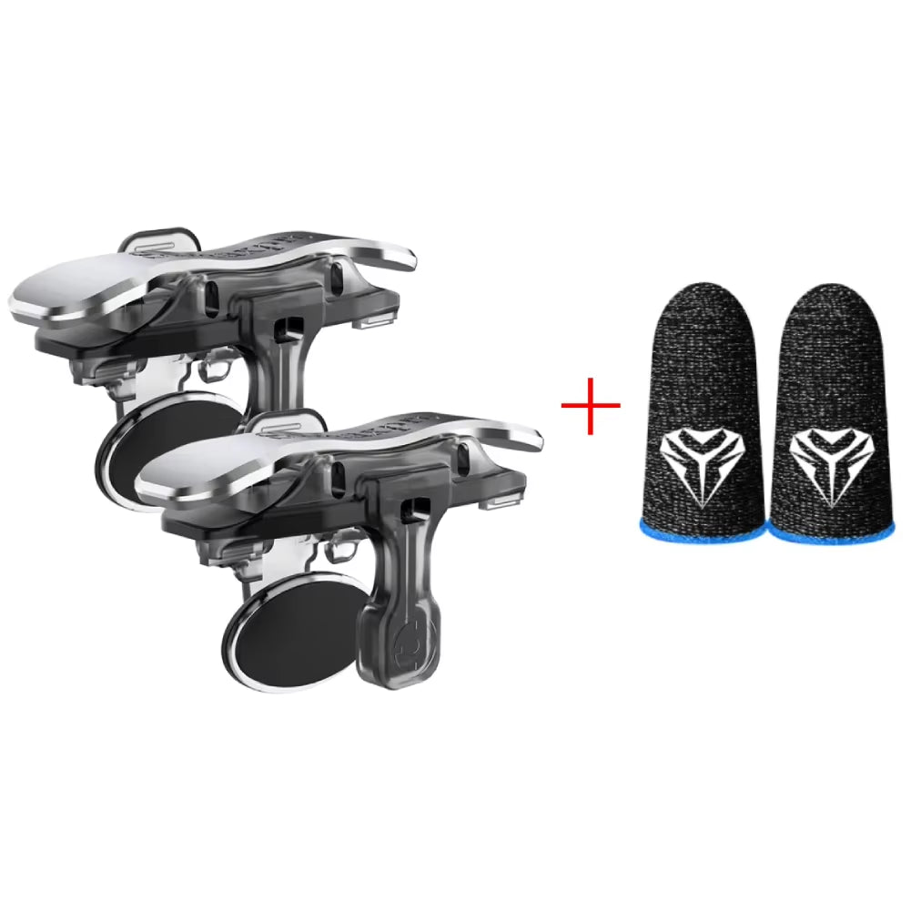 X8 Mobile Game Trigger for PUBG Phone Gaming 6 Finger Trigger Sensitive Shoot Phone Game Trigger L1 R1 Aim Keys Game Controller