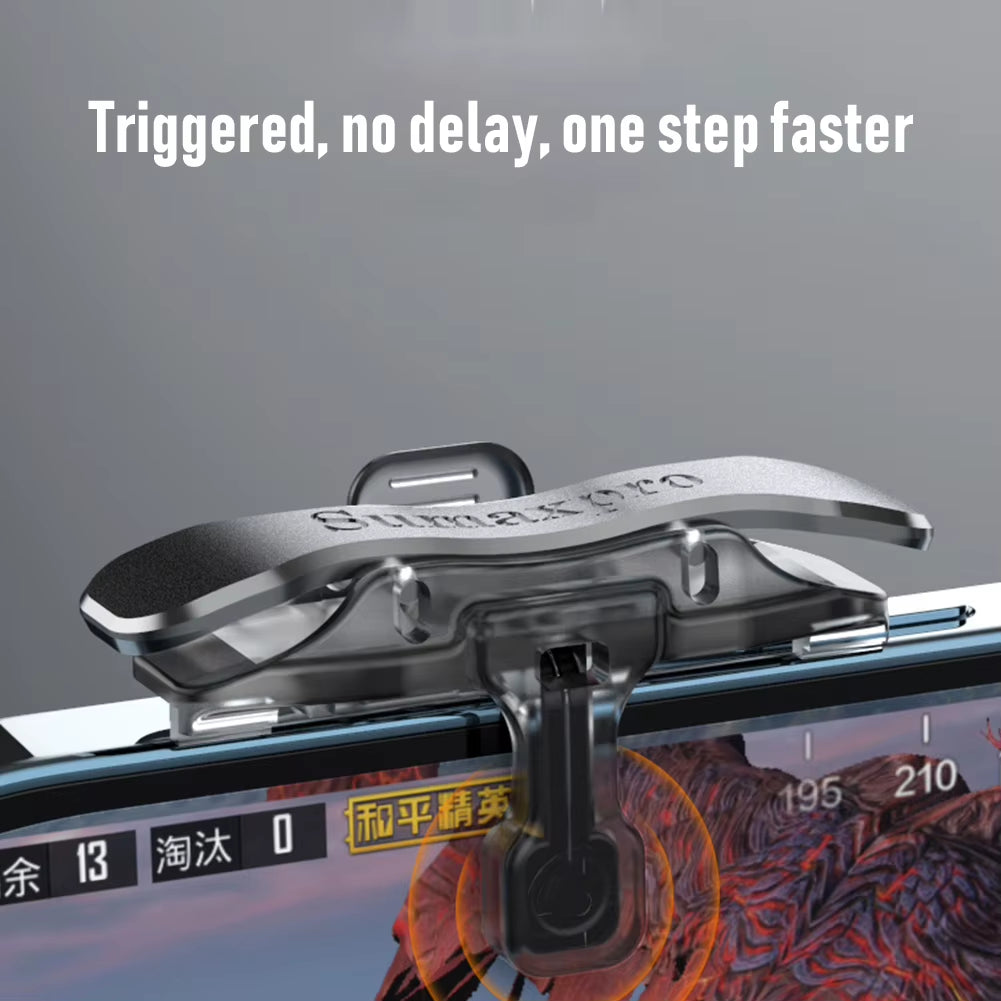 X8 Mobile Game Trigger for PUBG Phone Gaming 6 Finger Trigger Sensitive Shoot Phone Game Trigger L1 R1 Aim Keys Game Controller