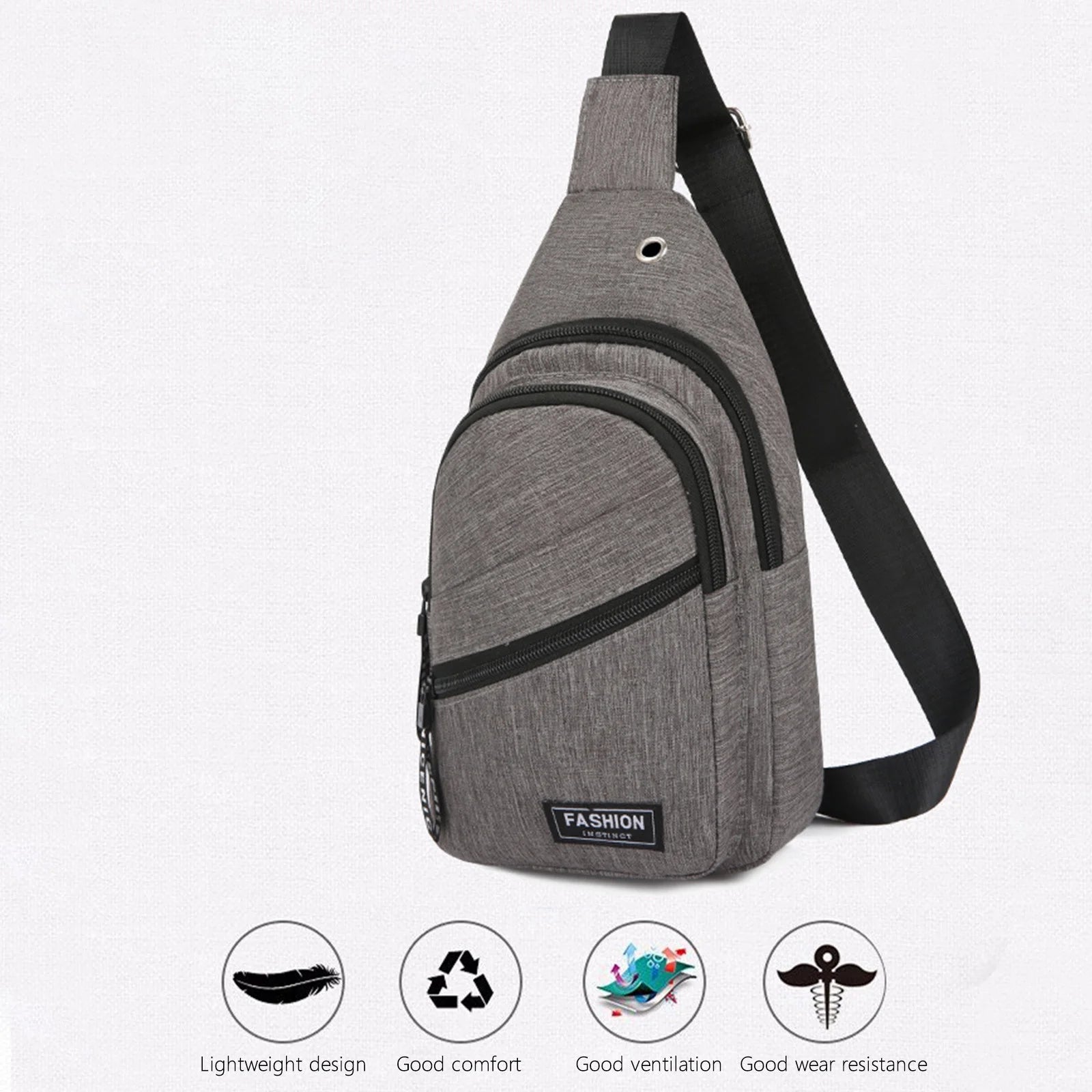 Big Holiday Deals! Cameland Waterproof Strap Bag Crossbody Backpack Men Ladies Strap Backpack Hiking Backpack Multipurpose Messenger Chest Bag Gifts for Family on Clearance
