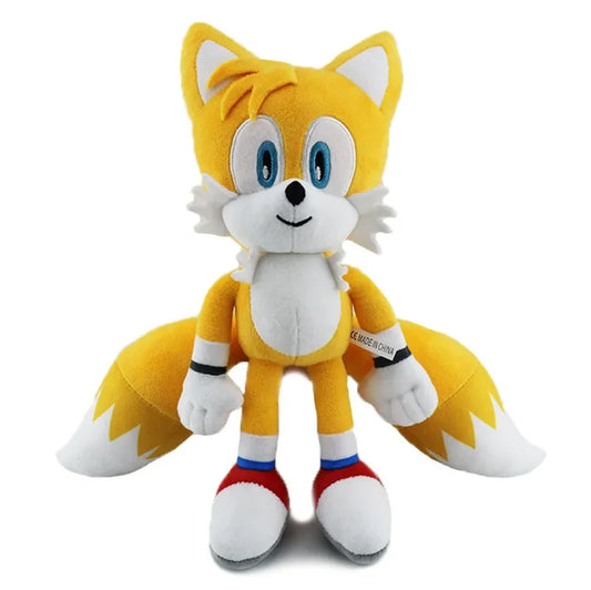 30CM High Quality Sonic Plush Toy the Hedgehog Sonic Knuckles Tails Cute Cartoon Soft Stuffed Doll Birthday Gift for Children