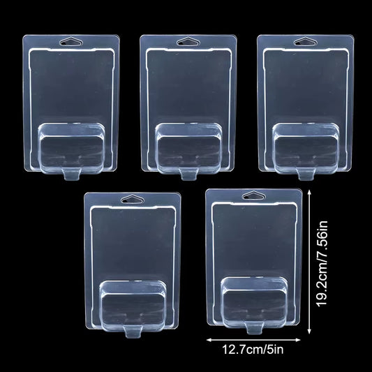 5Pcs Car Toy Transparent Display Case Hotwheels Protective Shell Boulevard Team Transport Model Card Board Collect Boys Gift